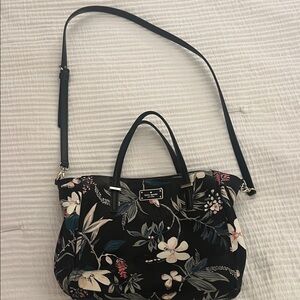 Kate Spade Black Floral Crossbody Bag